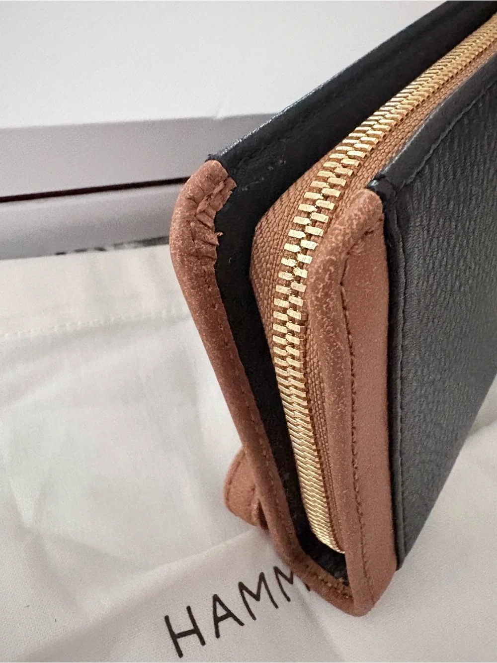 Hammitt Bryant Black and Brown Leather Wallet - NWT